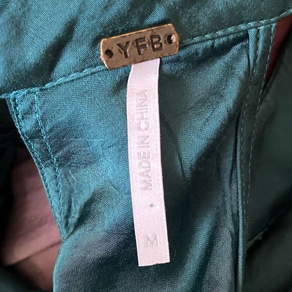 Young Fabulous & Broke Halter Dress Womens Medium Ombre Satin Midi Maxi Rayon - Picture 10 of 13